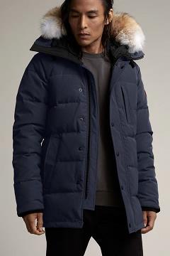 Chamarras Canada Goose Hombre Mexico - Carson Abrigos Azules UP0798534